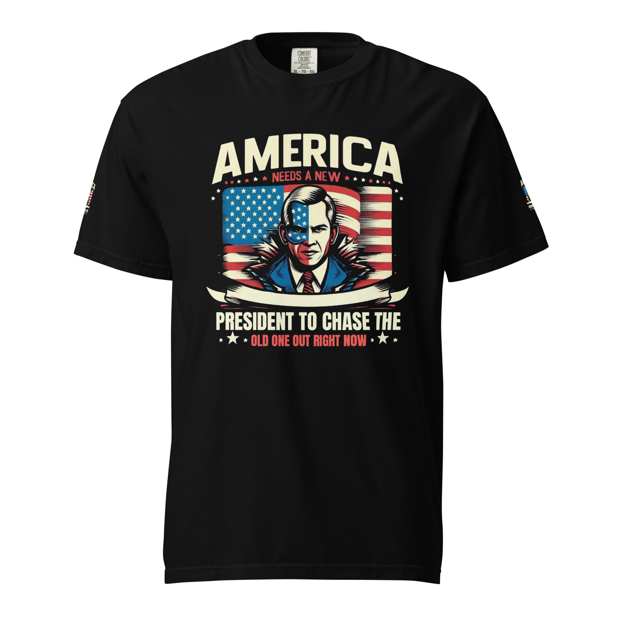 America Needs A New President RWB Unisex garment-dyed heavyweight t-shirt