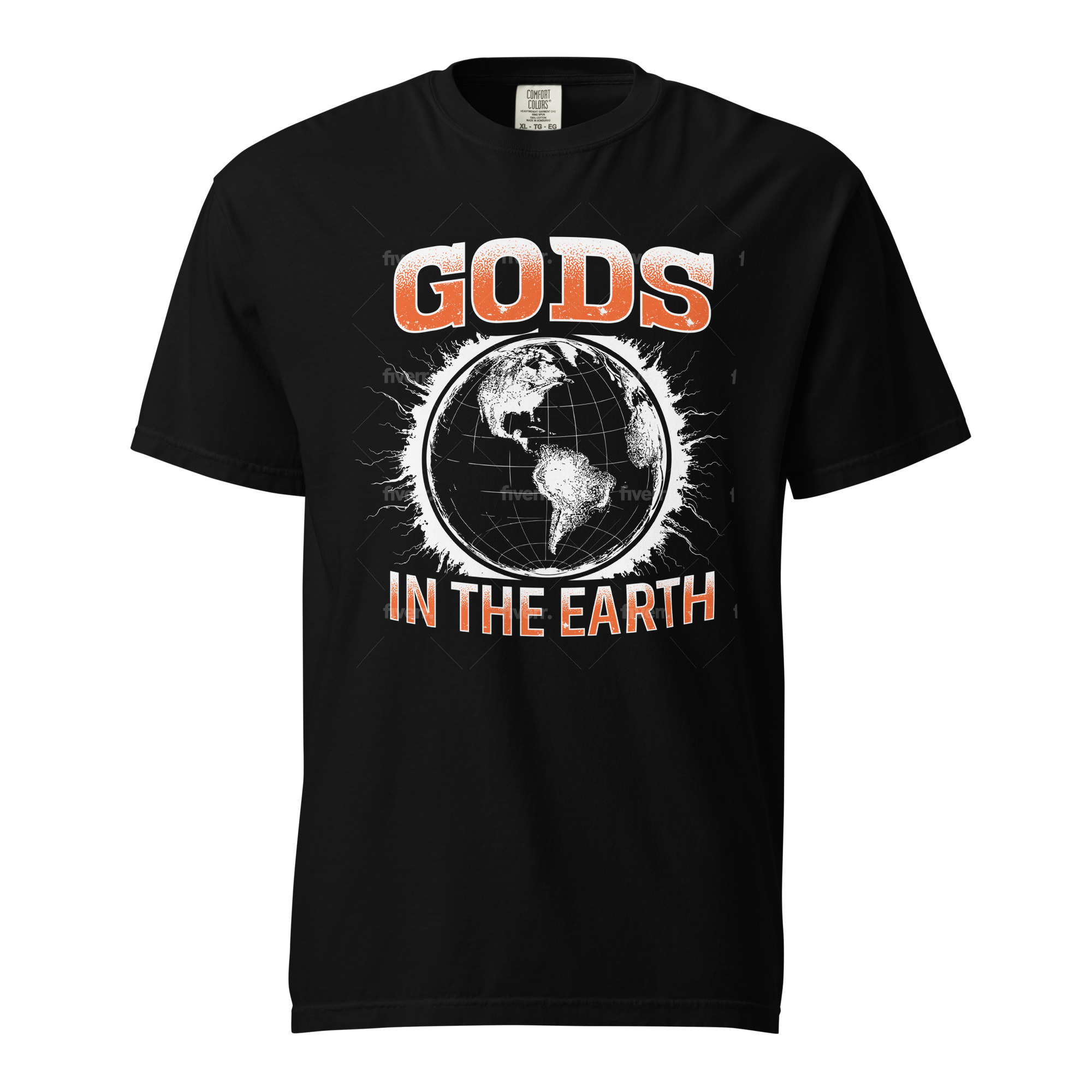 God's In The Earth Fire Unisex garment-dyed heavyweight t-shirt