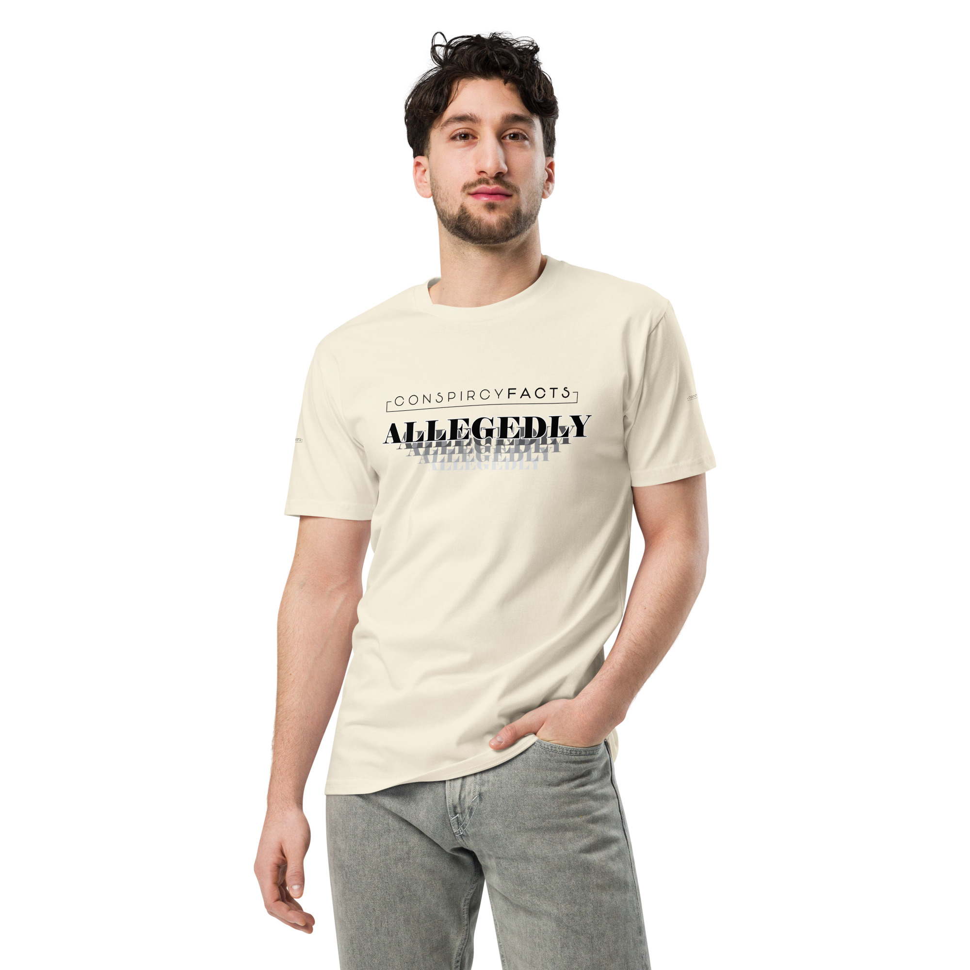 Conspiracy Facts Allegedly Unisex premium t-shirt