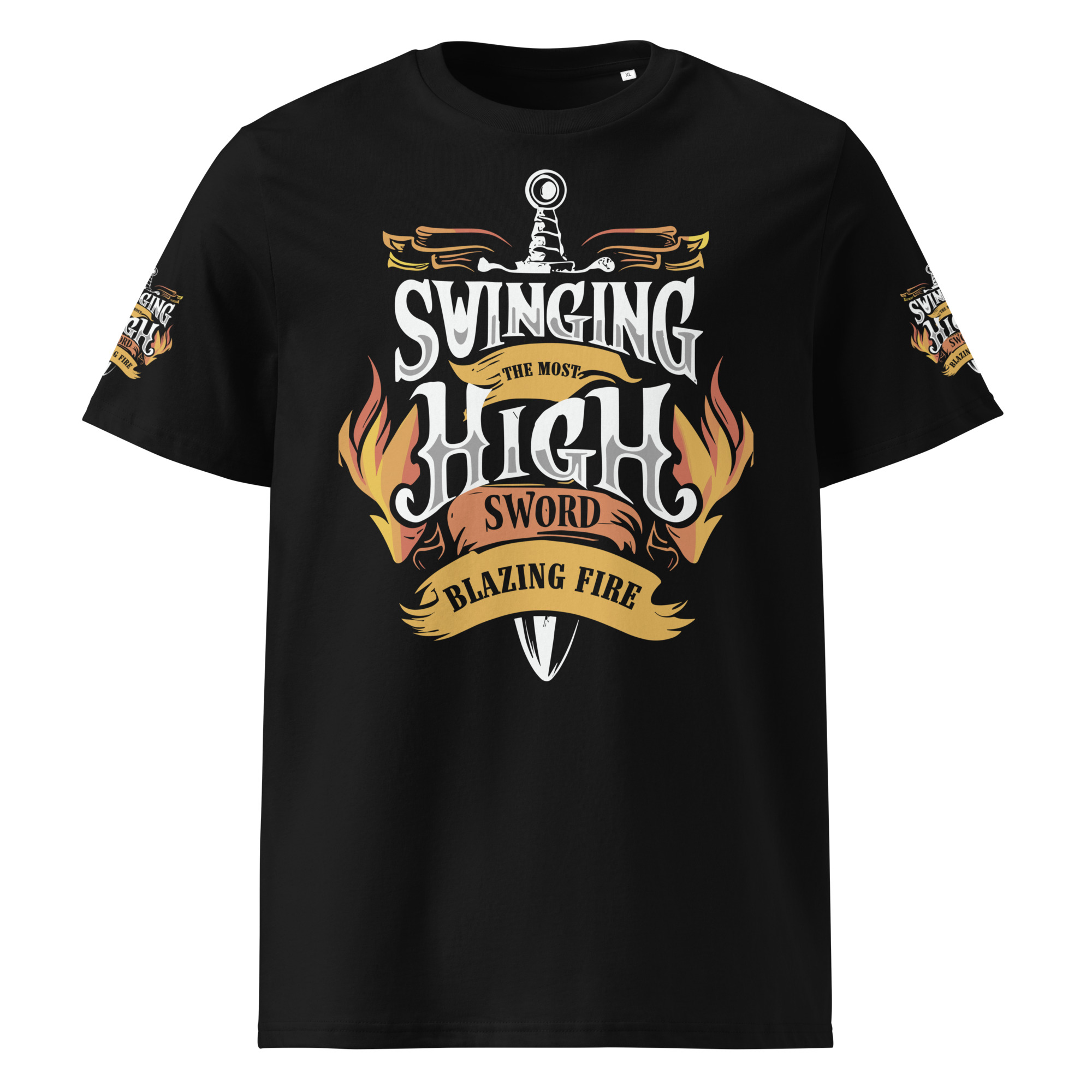 Blazing Fire Unisex organic cotton t-shirt