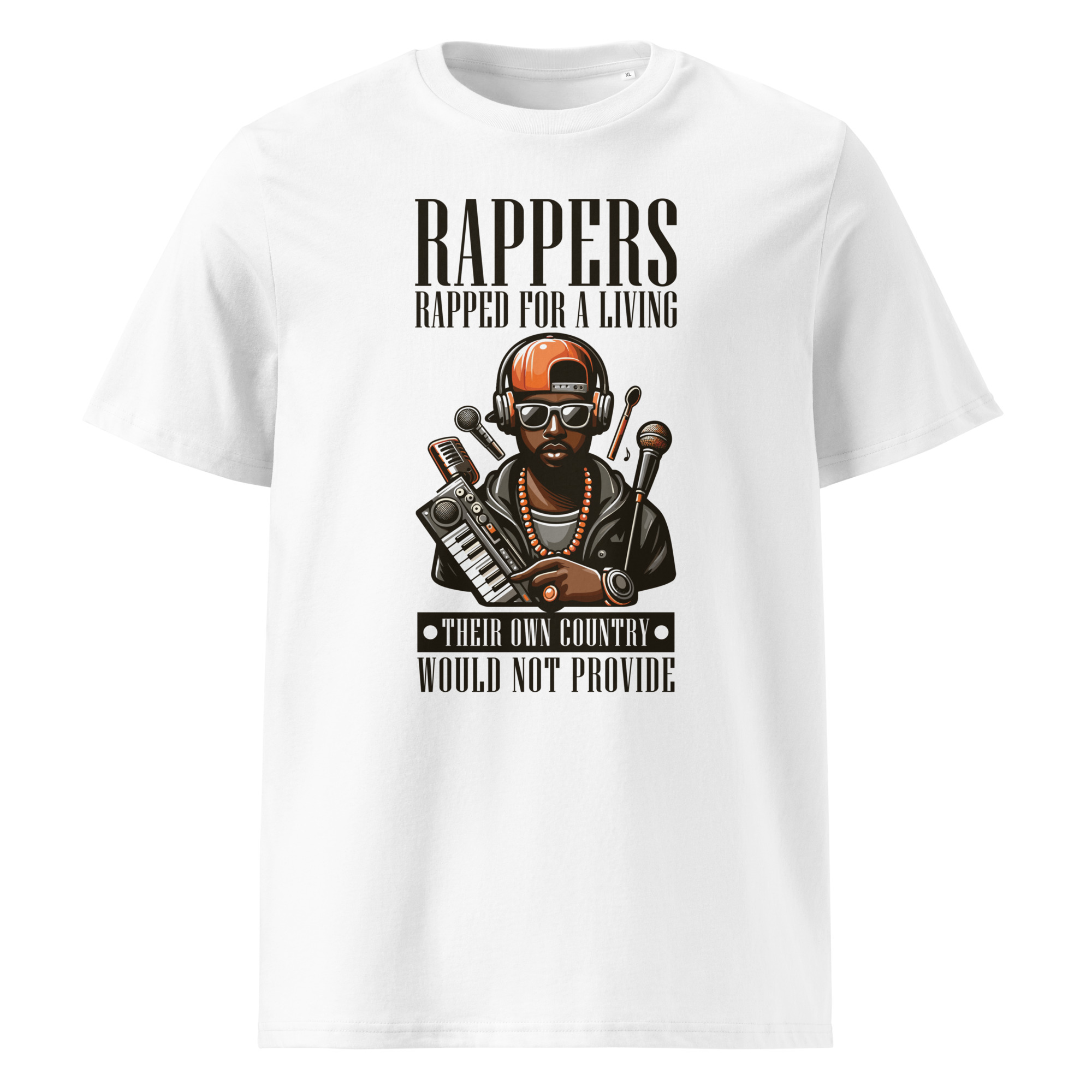 Rapper Rap For A Living Unisex organic cotton t-shirt