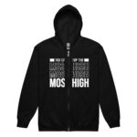 You Can't Stop The Most High F-B Unisex heavy blend zip hoodie