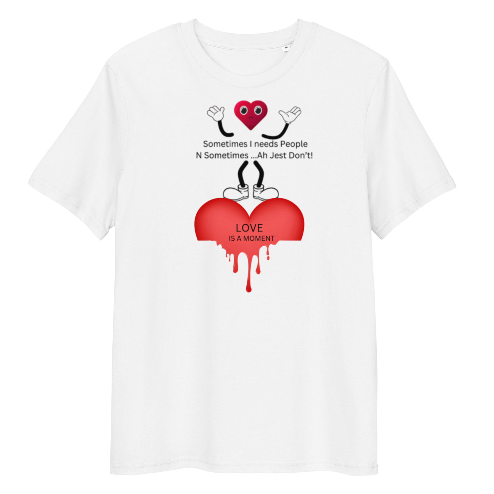 Ah Jest Don't Unisex organic ribbed neck t-shirt